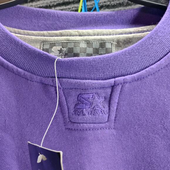 Starter Sport Women Crewneck Sweatshirt Purple - Picture 3 of 7